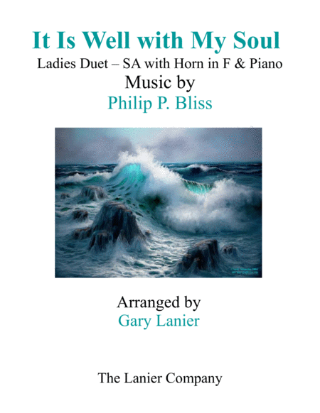 Free Sheet Music It Is Well With My Soul Ladies Duet Sa With Horn In F Piano