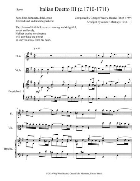 Free Sheet Music Italian Duetto 3