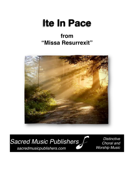 Ite In Pace From Missa Resurrexit Sheet Music