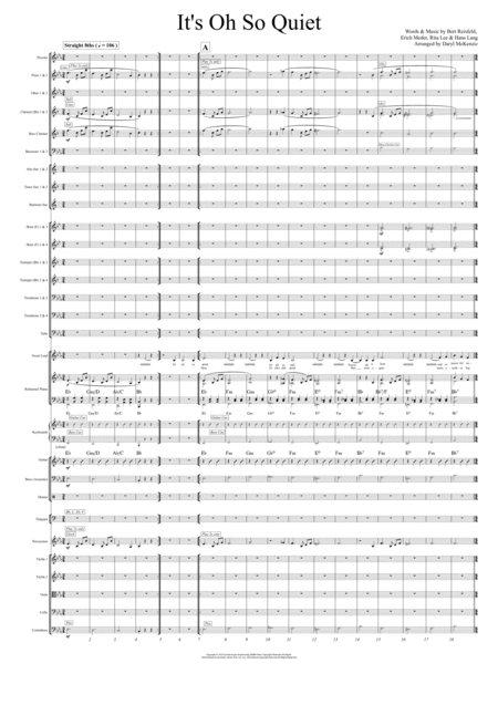 Free Sheet Music Its Oh So Quiet Vocal With Pops Orchestra Key Of Eb