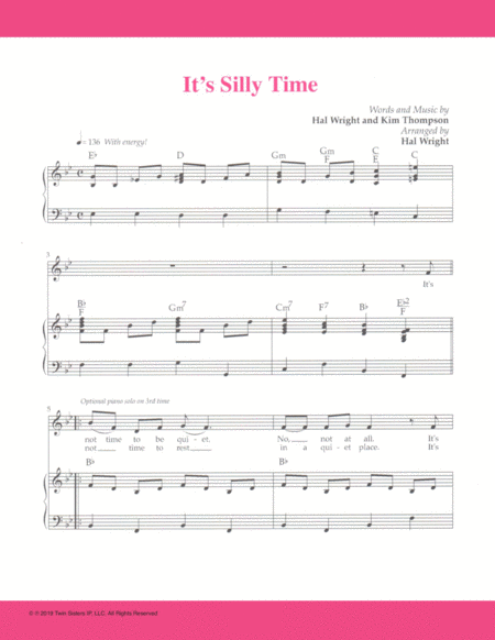 Free Sheet Music Its Silly Time