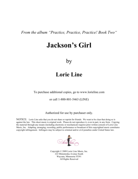 Free Sheet Music Jacksons Girl Easy