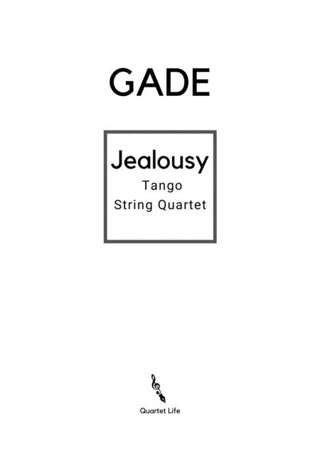 Free Sheet Music Jalousie Tango Tzigane String Quartet