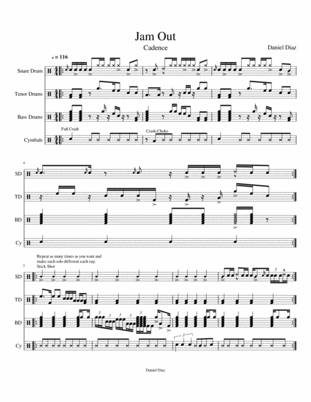 Jam Out Sheet Music