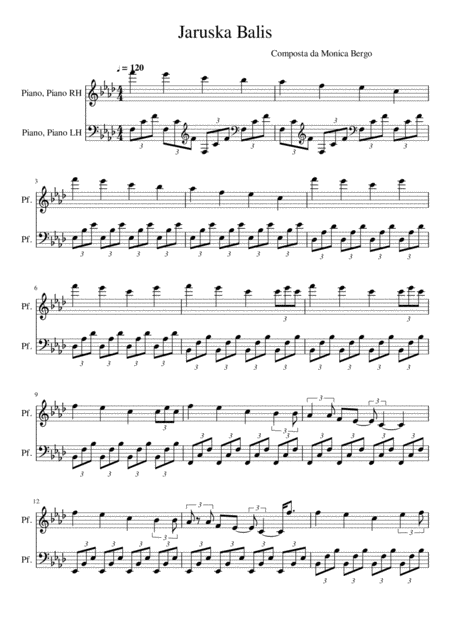 Free Sheet Music Jaruska Balis