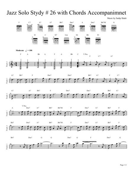 Jazz Solo Study 26 Sheet Music