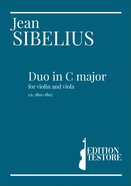 Jean Sibelius Duo For Violin And Viola In C Major Sheet Music