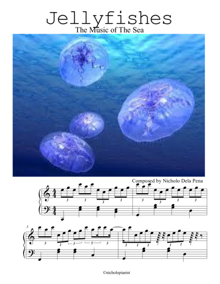 Free Sheet Music Jellyfishes The Music Of The Sea