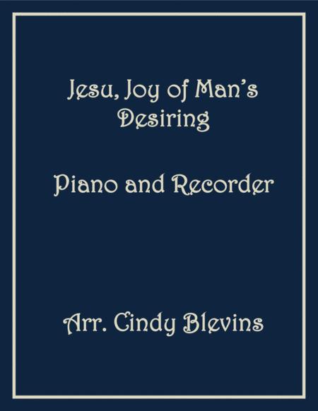 Jesu Joy Of Man Desiring Piano And Recorder Sheet Music