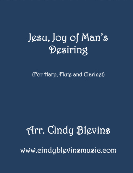 Jesu Joy Of Mans Desiring For Harp Flute And Clarinet Sheet Music