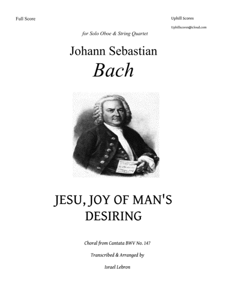 Jesu Joy Of Mans Desiring Oboe Sheet Music