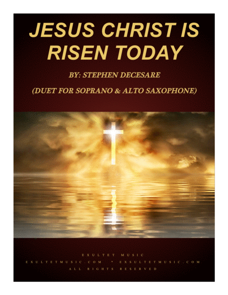 Free Sheet Music Jesus Christ Is Risen Today Duet For Soprano And Alto Saxophone