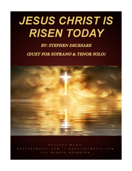 Free Sheet Music Jesus Christ Is Risen Today Duet For Soprano And Tenor Solo