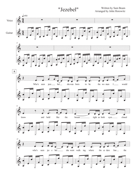 Free Sheet Music Jezebel Sheet Music