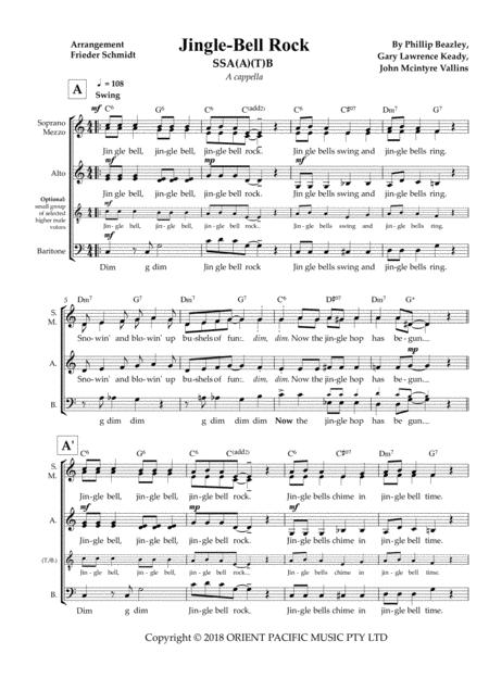 Jingle Bell Rock Ssab Sheet Music