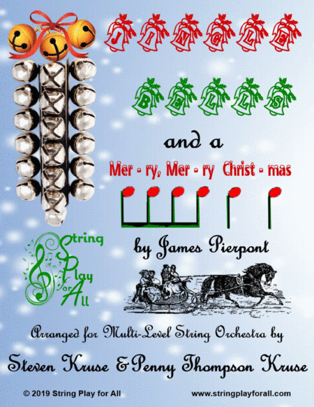 Jingle Bells And A Mer Ry Mer Ry Christ Mas For Multi Level String Orchestra Sheet Music