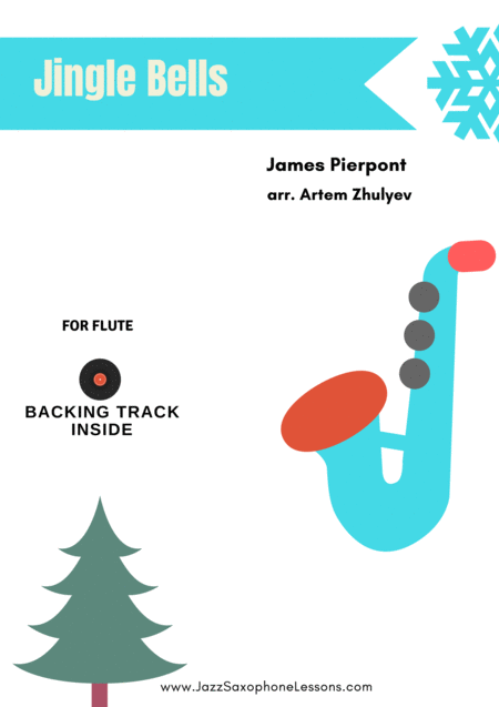 Jingle Bells C Flute Jazz Style Sheet Music