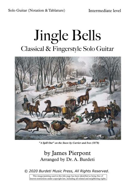 Jingle Bells Fingerstyle Solo Guitar Sheet Music