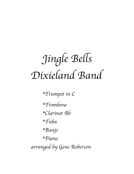 Free Sheet Music Jingle Bells For Dixieland Band