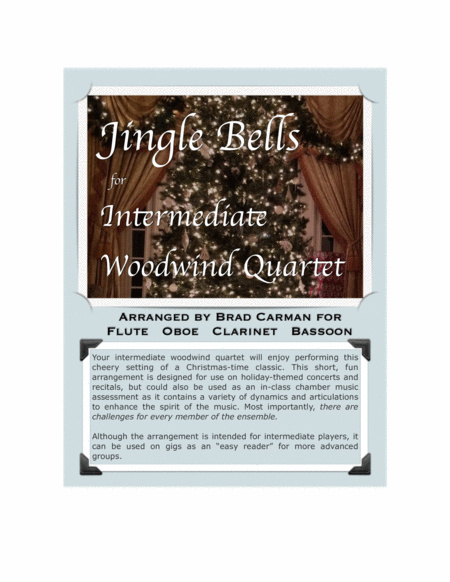 Free Sheet Music Jingle Bells For Intermediate Woodwind Quartet