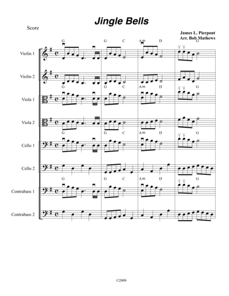 Free Sheet Music Jingle Bells For Strings