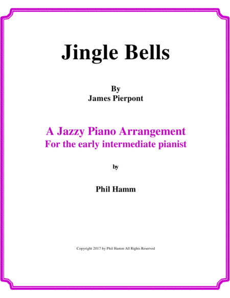 Free Sheet Music Jingle Bells Jazzy