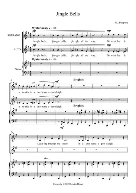 Jingle Bells Sa Two Part Choir Sheet Music