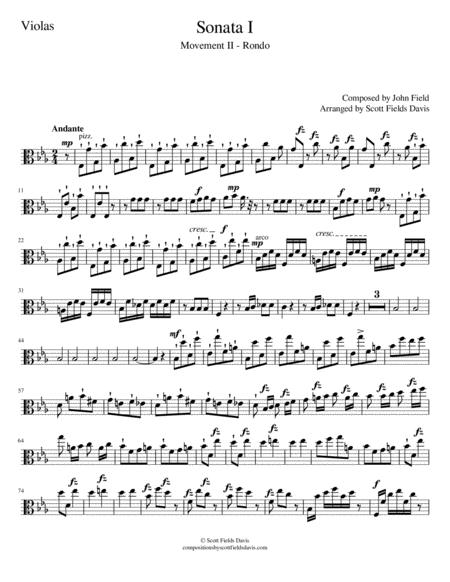 John Field Sonata I Movement Ii Arranged For Orchestra By Scott Fields Davis Viola Part Sheet Music