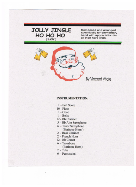 Free Sheet Music Jolly Jingle Ho Ho Ho