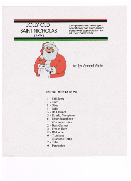 Jolly Old Saint Nicholas Sheet Music