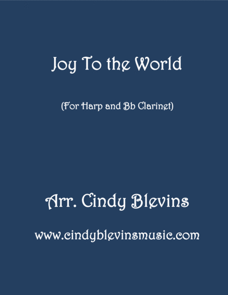 Joy To The World Arranged For Harp And Bb Clarinet Sheet Music