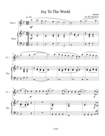 Joy To The World Flute Solo With Optional Piano Accompaniment Sheet Music