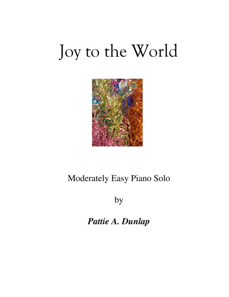 Free Sheet Music Joy To The World L H Melody