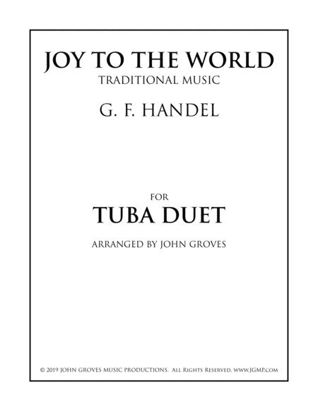 Joy To The World Tuba Duet Sheet Music