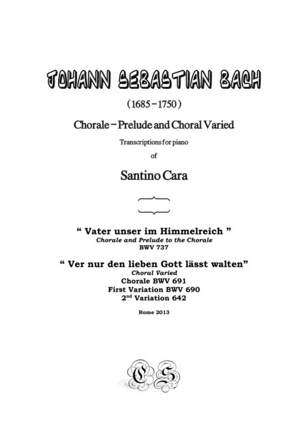 Free Sheet Music Js Bach Chorales Transcriptions For Piano