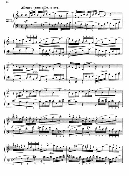 Js Bach Invention 13 In A Minor Bwv 784 Original Version Sheet Music