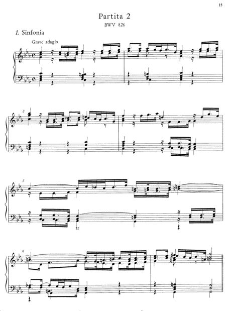 Js Bach Partita No 2 In C Minor Bwv 826 Original Version Sheet Music