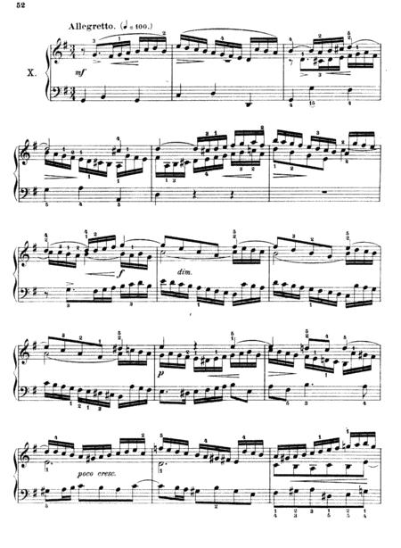 Free Sheet Music Js Bach Sinfonia 10 In G Major Bwv 796 Original Version