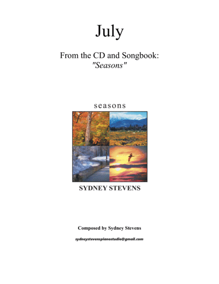 Free Sheet Music July