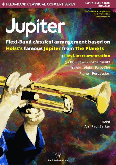 Jupiter The Planets Flexi Band Score Parts Sheet Music