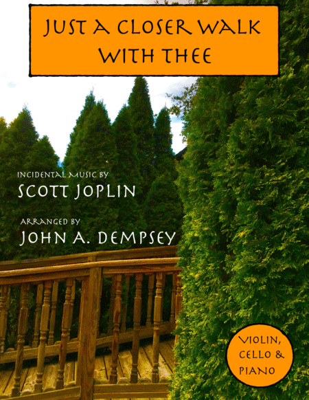 Free Sheet Music Just A Closer Walk With Thee Solace Trio For Violin Cello And Piano In G Major