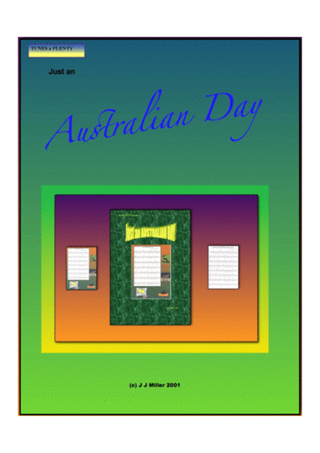 Free Sheet Music Just An Australian Day