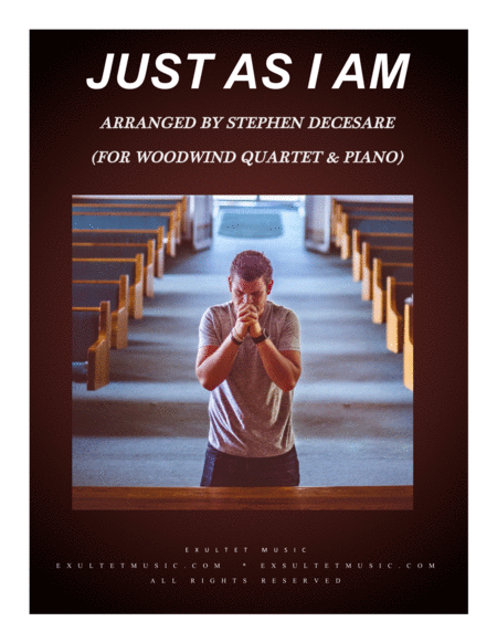 Free Sheet Music Just As I Am For Woodwind Quartet And Piano