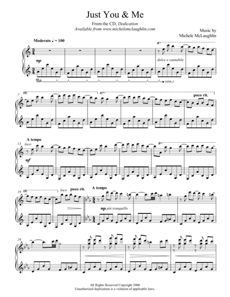 Just You Me Sheet Music