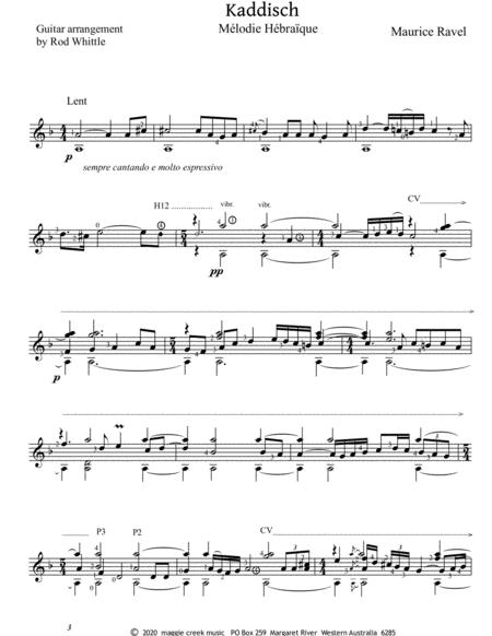 Free Sheet Music Kaddisch