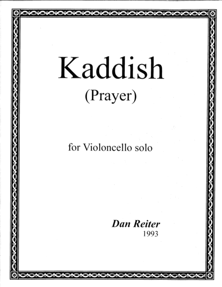 Free Sheet Music Kaddish Prayer