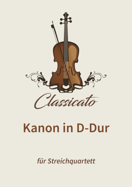 Free Sheet Music Kanon In D Dur