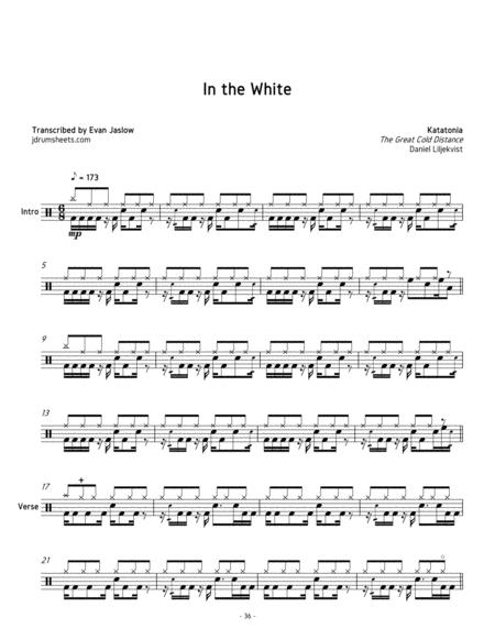 Katatonia In The White Sheet Music