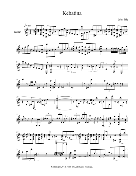 Kebatina Sheet Music