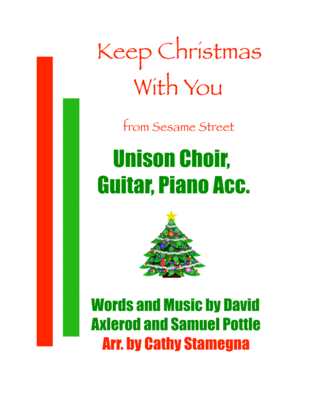 Keep Christmas With You All Through The Year Unison Choir Chords Piano Accompaniment Sheet Music